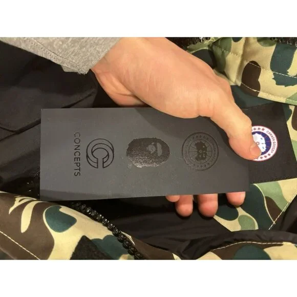 Canada Goose x Bape x Concepts Black/Camo Expedition Parka - Picture 9 of 13